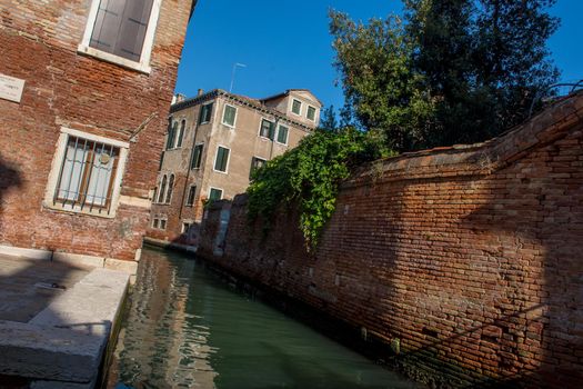 discovery of the city of Venice and its small canals and romantic alleys, Italy