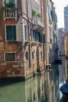 discovery of the city of Venice and its small canals and romantic alleys, Italy