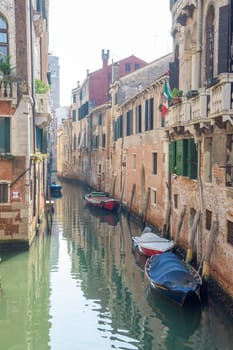 discovery of the city of Venice and its small canals and romantic alleys, Italy