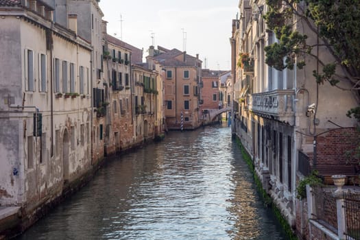 discovery of the city of Venice and its small canals and romantic alleys, Italy