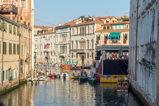 discovery of the city of Venice and its small canals and romantic alleys, Italy