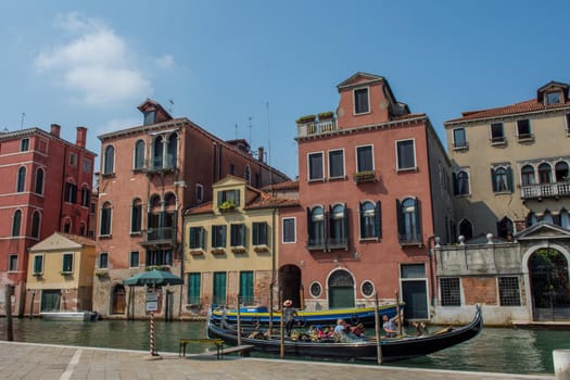 discovery of the city of Venice and its small canals and romantic alleys, Italy