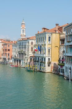 discovery of the city of Venice and its small canals and romantic alleys, Italy