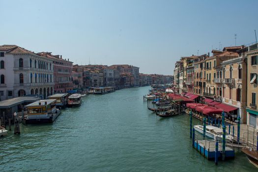 discovery of the city of Venice and its small canals and romantic alleys, Italy