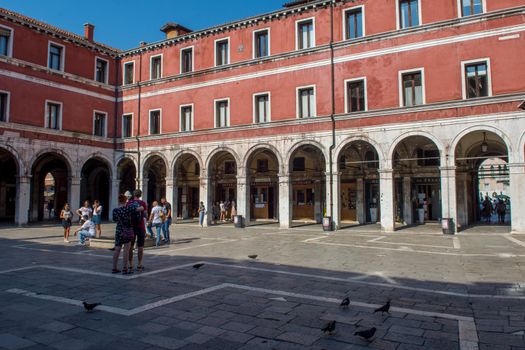 discovery of the city of Venice and its small canals and romantic alleys, Italy