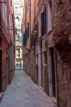 discovery of the city of Venice and its small canals and romantic alleys, Italy