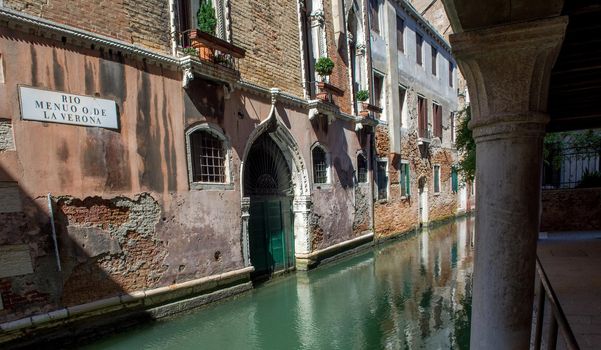 discovery of the city of Venice and its small canals and romantic alleys, Italy