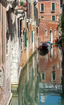 discovery of the city of Venice and its small canals and romantic alleys, Italy