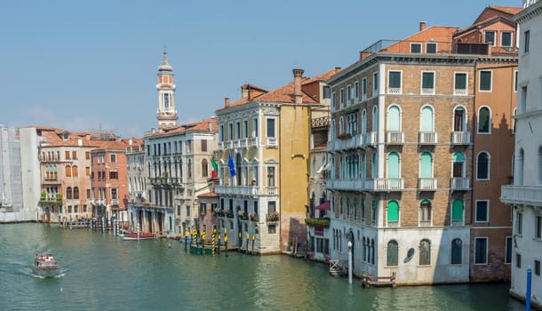 discovery of the city of Venice and its small canals and romantic alleys, Italy
