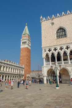 discovery of the city of Venice and its small canals and romantic alleys, Italy
