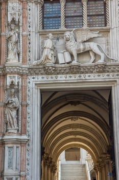discovery of the city of Venice and its small canals and romantic alleys, Italy