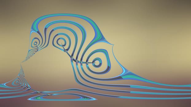 Abstract background with futuristic ornaments. 3d image