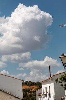 Beautiful couples, fields and landscapes of the Cordoba mountains in Spain. Photograph taken in the month of July.