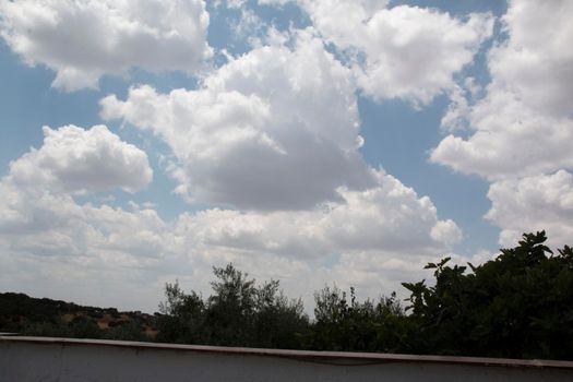 Beautiful couples, fields and landscapes of the Cordoba mountains in Spain. Photograph taken in the month of July.