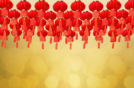 Chinese new year dragon lanterns in chinatown.
