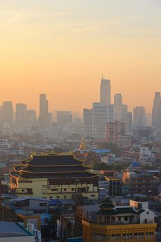 Morning time Yaowarach or Chinatown area in Bangkok