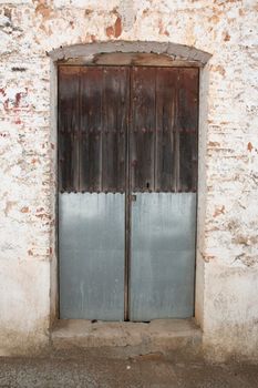 old door in a town house
