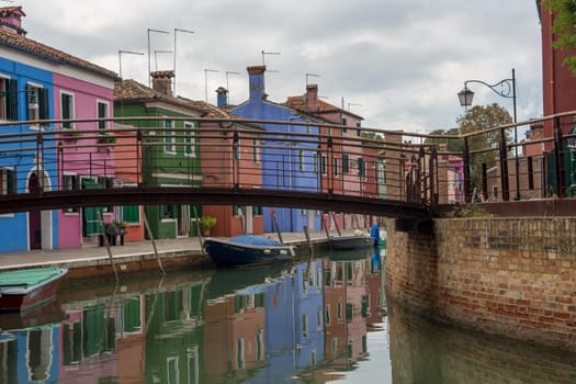 discovery of the city of Venice, Burano and its small canals and romantic alleys, Italy