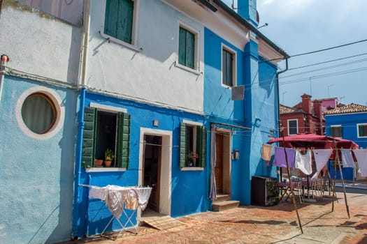 discovery of the city of Venice, Burano and its small canals and romantic alleys, Italy