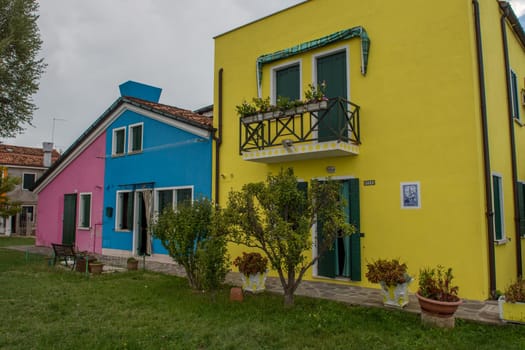 discovery of the city of Venice, Burano and its small canals and romantic alleys, Italy