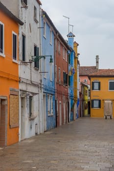 discovery of the city of Venice, Burano and its small canals and romantic alleys, Italy