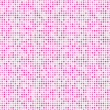 Abstract fashion polka dots background. White seamless pattern with pink gradient circles. Template design for invitation, poster, card, flyer, banner, textile, fabric