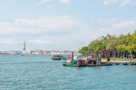 discovery of the city of Venice and its small canals and romantic alleys, Italy