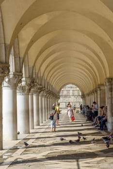 discovery of the city of Venice and its small canals and romantic alleys, Italy