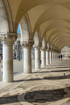 discovery of the city of Venice and its small canals and romantic alleys, Italy