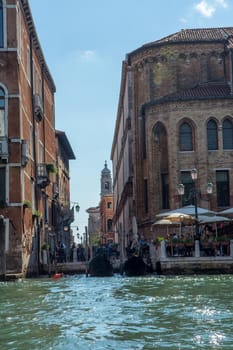 discovery of the city of Venice and its small canals and romantic alleys, Italy