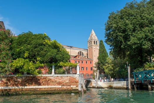 discovery of the city of Venice and its small canals and romantic alleys, Italy