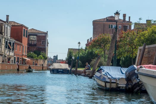 discovery of the city of Venice and its small canals and romantic alleys, Italy