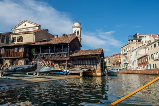 discovery of the city of Venice and its small canals and romantic alleys, Italy