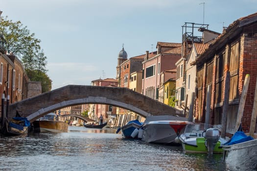 discovery of the city of Venice and its small canals and romantic alleys, Italy