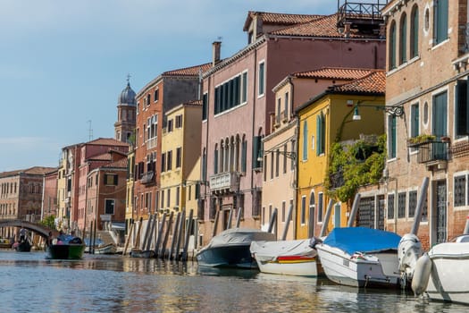 discovery of the city of Venice and its small canals and romantic alleys, Italy