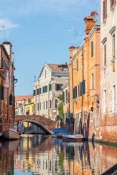 discovery of the city of Venice and its small canals and romantic alleys, Italy