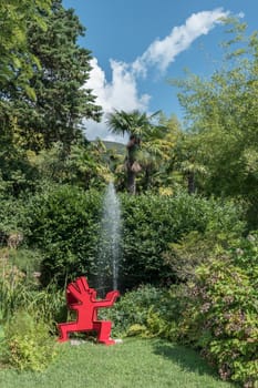 André Heller Botanical Garden. Gardone Riviera (BS), ITALY - August 25, 2020