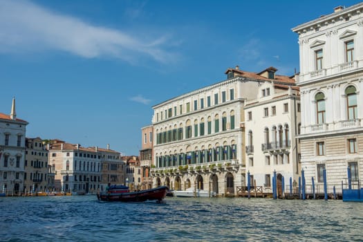 discovery of the city of Venice and its small canals and romantic alleys, Italy