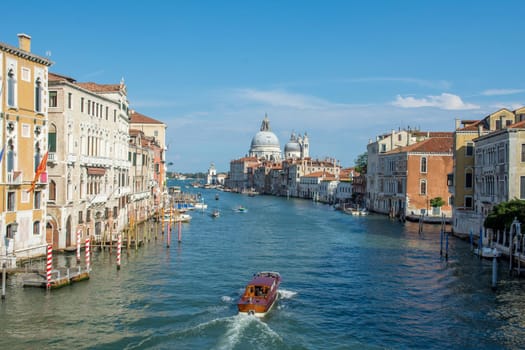 discovery of the city of Venice and its small canals and romantic alleys, Italy