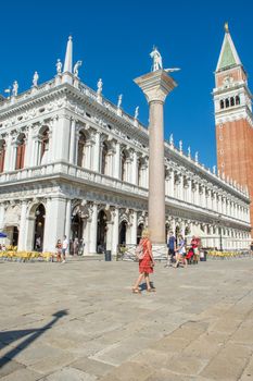 discovery of the city of Venice and its small canals and romantic alleys, Italy