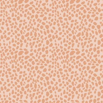 Abstract modern leopard seamless pattern. Animals trendy background. Beige and black decorative vector stock illustration for print, card, postcard, fabric, textile. Modern ornament of stylized skin