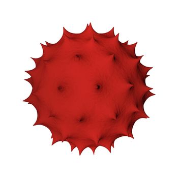 Illustration of a virus - 3d rendered - isolated on background