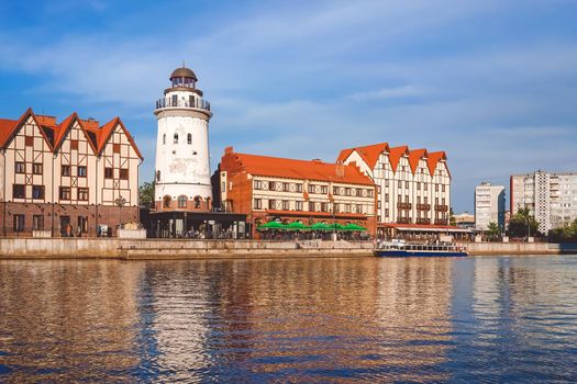 Kaliningrad , Russia. urban landscape with beautiful architecture of the historic city.