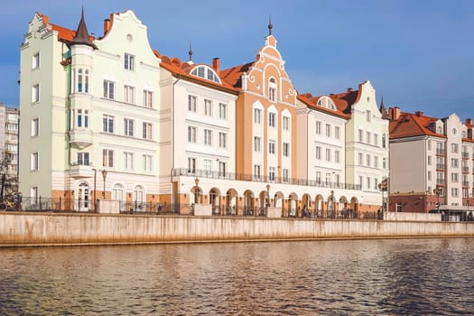 Kaliningrad , Russia-may 11, 2016: urban landscape with beautiful architecture of the historic city.