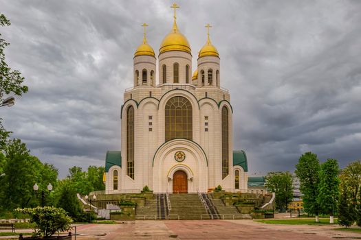 Kaliningrad, Russia. Christ the Saviour Cathedral in the city center.