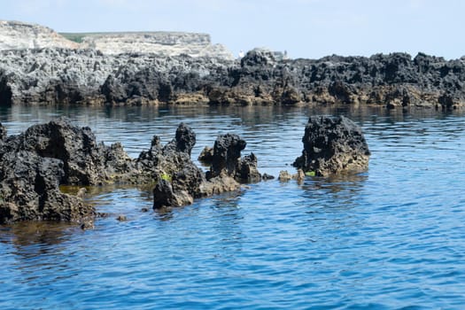 Marine landscape with views of the rocky shore