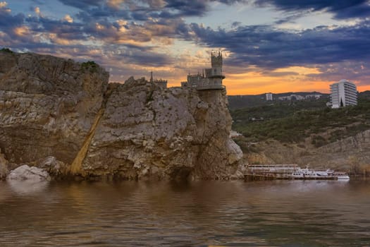 Famous swallow's nest castle near Yalta, Crimea