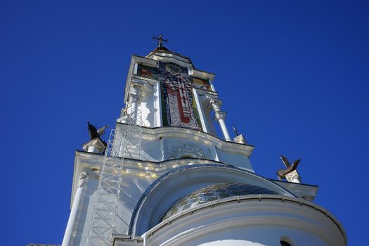 Malorechenskoye, Crimea. Church-lighthouse of St. Nicholas the Wonderworker.