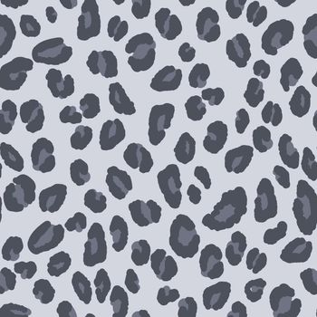 Abstract modern leopard seamless pattern. Animals trendy background. Grey and black decorative vector stock illustration for print, card, postcard, fabric, textile. Modern ornament of stylized skin