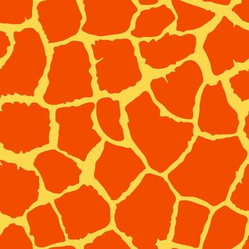 Abstract modern giraffe seamless pattern. Animals trendy background. Orange decorative vector stock illustration for print, card, postcard, fabric, textile. Modern ornament of stylized skin